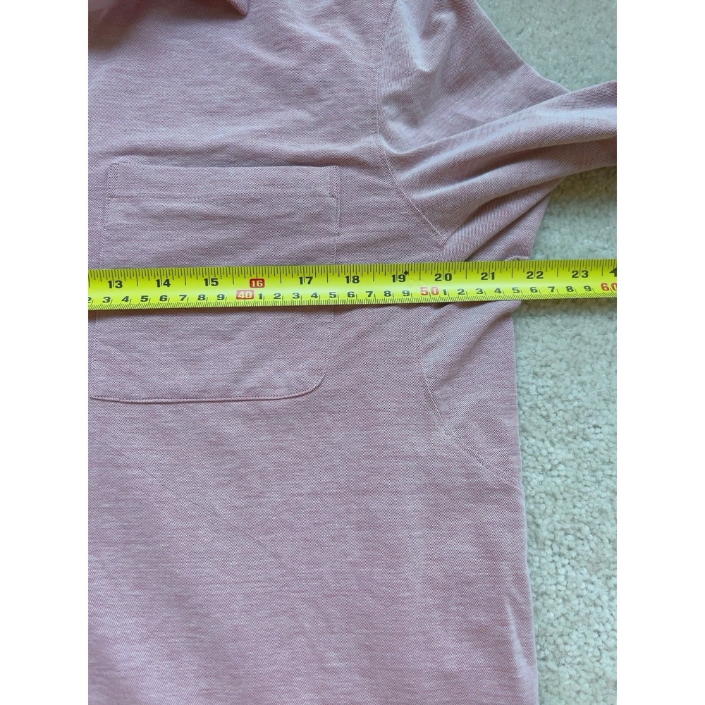 Lululemon Commission Long Sleeve Shirt Brier Rose/ White Size L Chest 44" - Picture 3 of 7